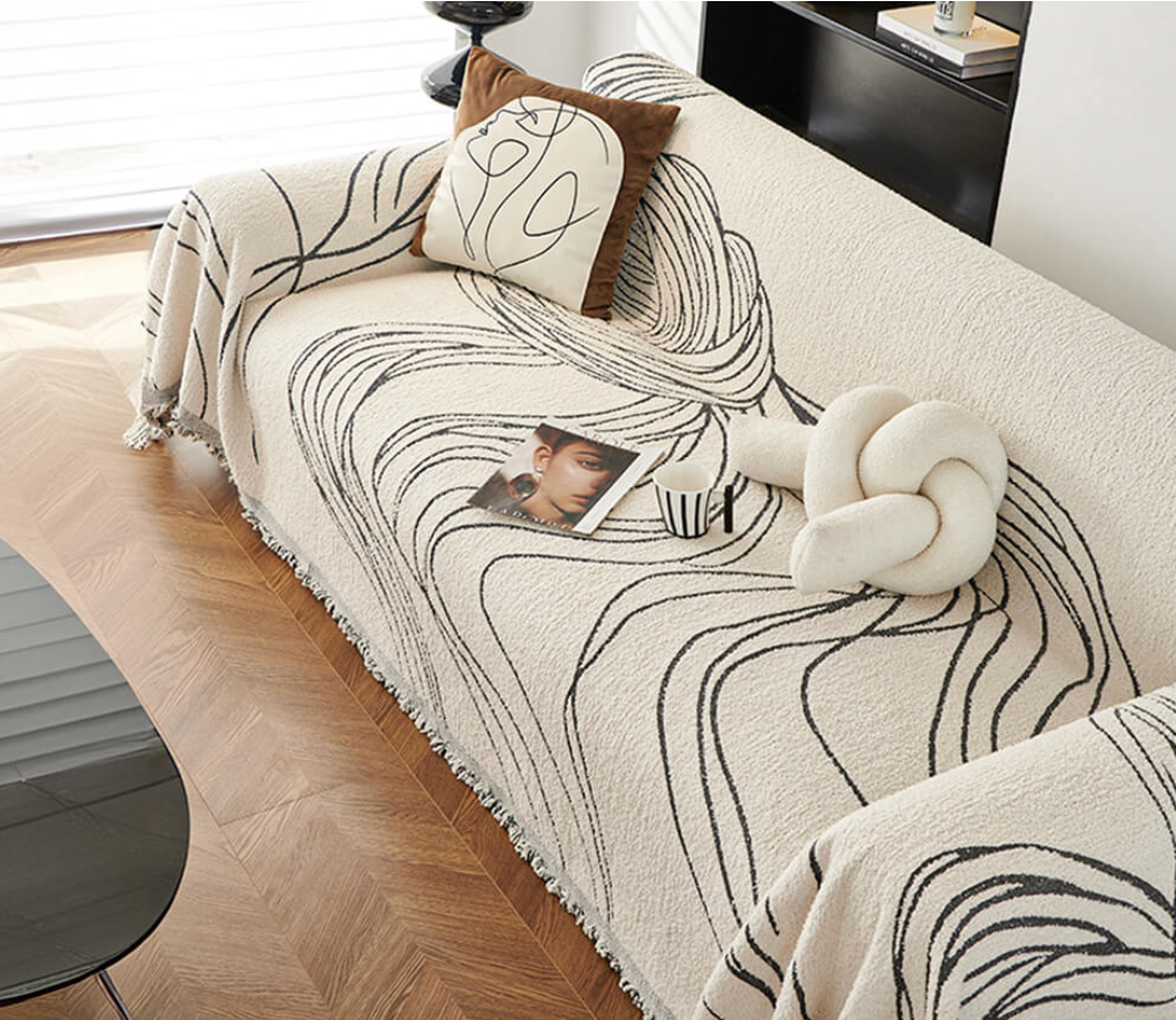 Couverture de Salon Beige